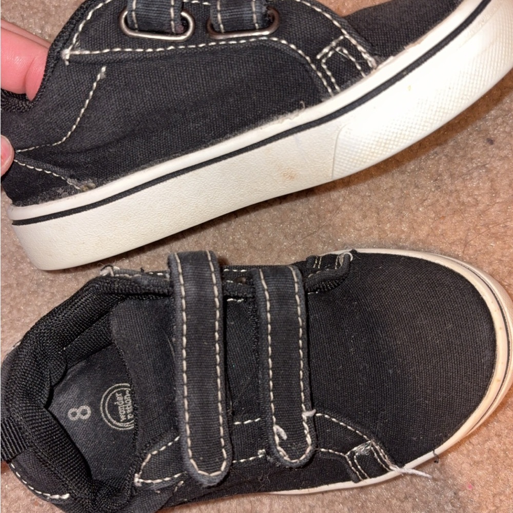 Kids Black Canvas Shoes